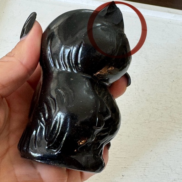 Handmade Crafted from Coal Owl Vintage Figurine Vintage - Picture 7 of 13